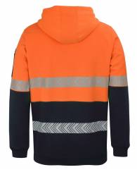 1/2 Zip Cotton Back Hoodie Hi Vis